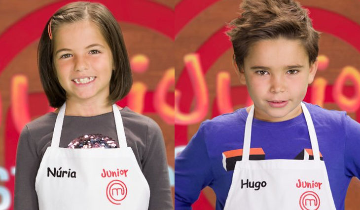 Nuria (izq) y Hugo (der) en las fotos promocionales de 'MasterChef Junior 5'
