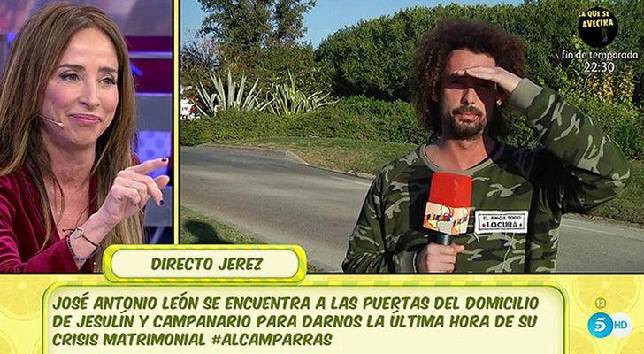 María Patiño durante su intervención en 'Sálvame'