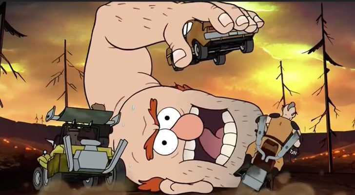 Personaje de Louis C.K. en 'Gravity Falls',La Horrible Monstruosidad Sudorosa con un solo brazo o The Horrifying Sweaty One-Armed Monstrosity