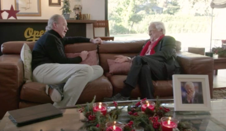 Bertín Osborne y el Padre Ángel en la entrevista de 'Mi casa es la tuya'