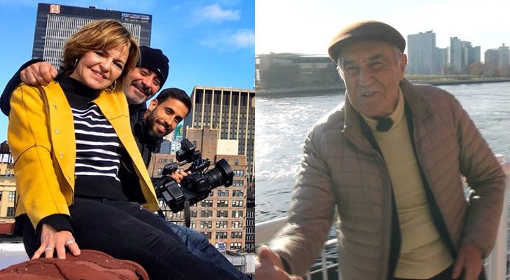 Almudena Arixa y su equipo, y el periodista José María Carrascal en 'Madrileños por el mundo'