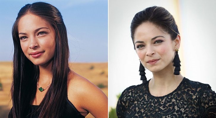 A la izquierda, Kristin Kreuk como Lana Lang, a la derecha, en la actualidad