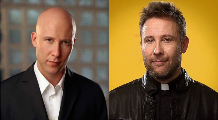 A la izquierda, Michael Rosenbaum como Lex Luthor, a la derecha, en la actualidad