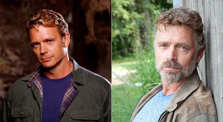 A la izquierda, John Schneider como Jonathan Kent, la derecha, en la actualidad