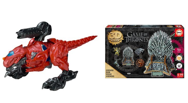 Zord DX de 'Power Rangers' y Puzle 3D de 'Juego de tronos'