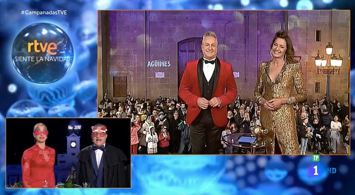 La 1 conecta con los presentadores de las Campanadas en las Canarias