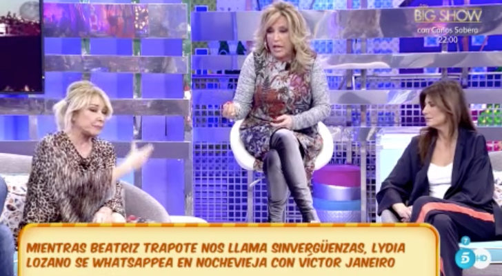 Lydia Lozano discute con Mila Ximénez en 'Sálvame'