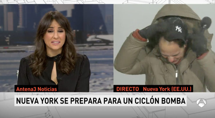 José Ángel Abad sufre los estragos del temporal de Nueva York