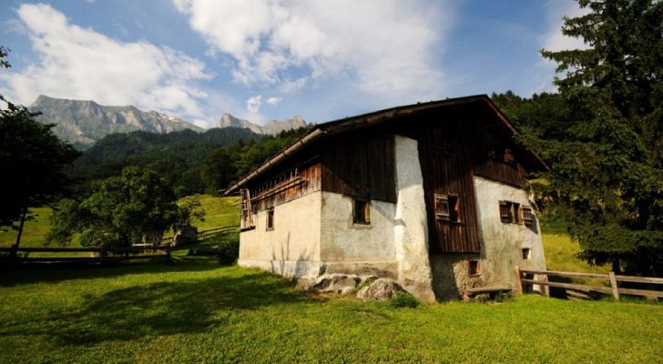 Recreación de la casa del abuelito de Heidi en Maienfeld