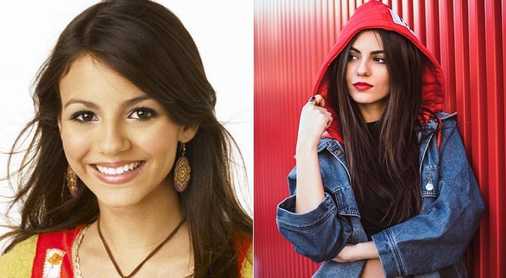 A la izquierda, Victoria Justice como Lola, a la derecha, en la actualidad