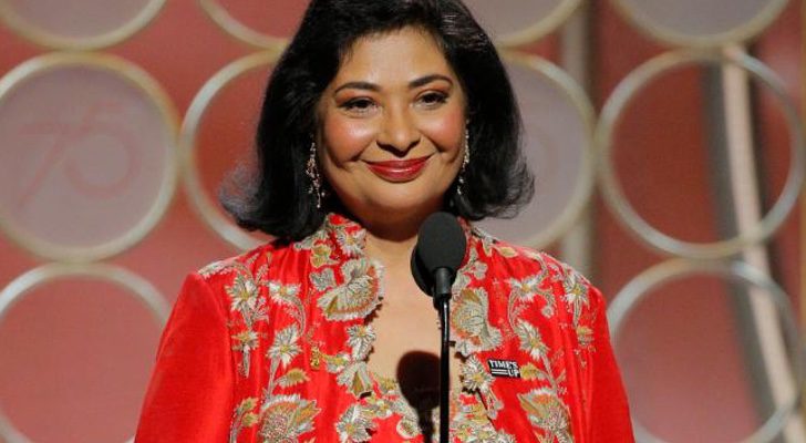 Meher Tatna en los Globo de Oro 2018