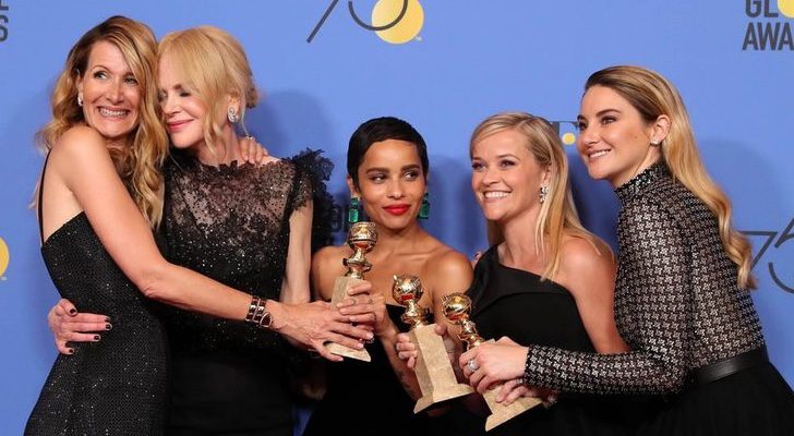El reparto principal de &#39;Big Little Lies&#39; en la gala de los Globos de Oro