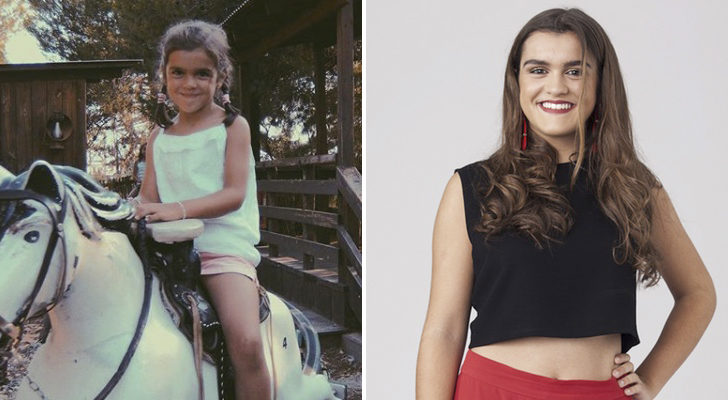 Una muy joven Amaia montada en un caballo frente a la Amaia que conocimos en &#39;OT 2017&#39;