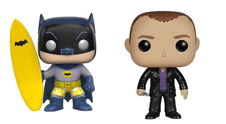 Funko de Batman surfero y Funko del Noveno Doctor de &#39;Doctor Who&#39;