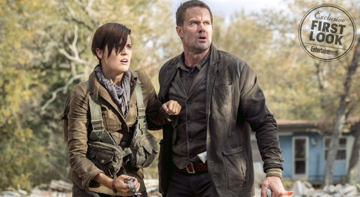 Maggie Grace y Garret Dillahunt en 'Fear the Walking Dead'