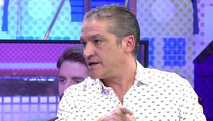 Gustavo González minutos antes de abandonar el plató de 'Sálvame'