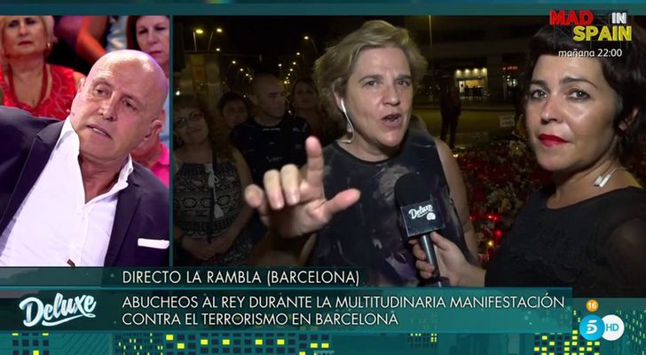 Kiko Matamoros y Pilar Rahola en 'Sálvame'