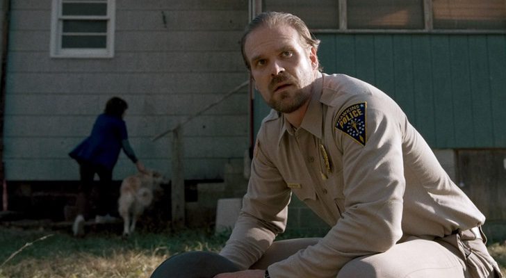 David Harbour como el sheriff Hopper en 'Stranger Things'