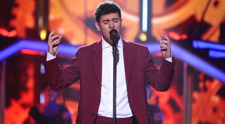 Alfred durante su actuación en la Gala 11 de 'OT 2017'