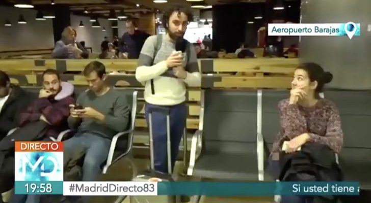 El reportero explica lo sucedido