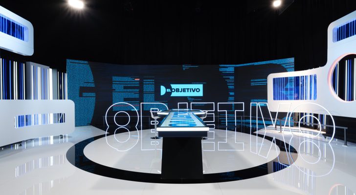 El nuevo plató de 'El objetivo' cuenta con mesa táctil y zona de público
