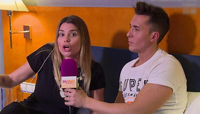 María Lapiedra en su conexión con 'Sálvame'