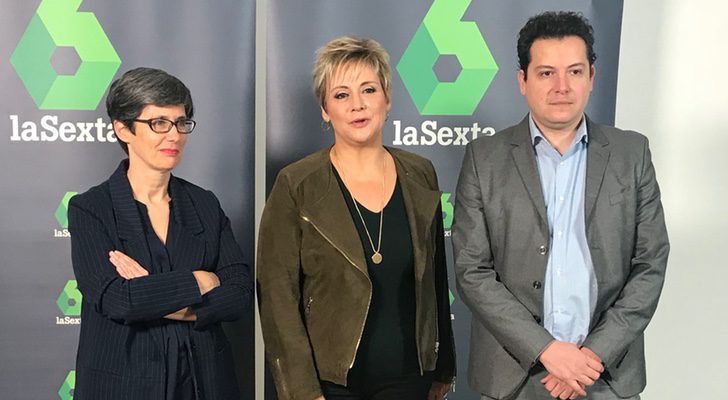 Luz Aldama, Gloria Serra y Mario López