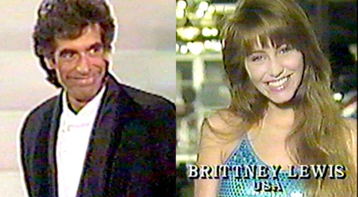 David Copperfield y Brittney Lewis en el concurso de modelos &quot;Look of the Year&quot;