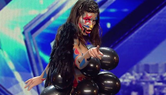 Soraya haciendo su perfomance en 'Got Talent'