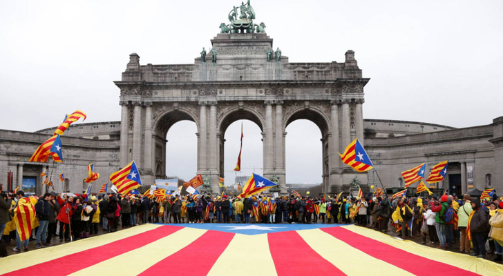 Manifestación en Bruselas el 7 de diciembre de 2017
