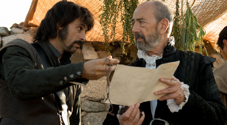 Miguel Rellán y Hugo Silva en 'El Ministerio del Tiempo'