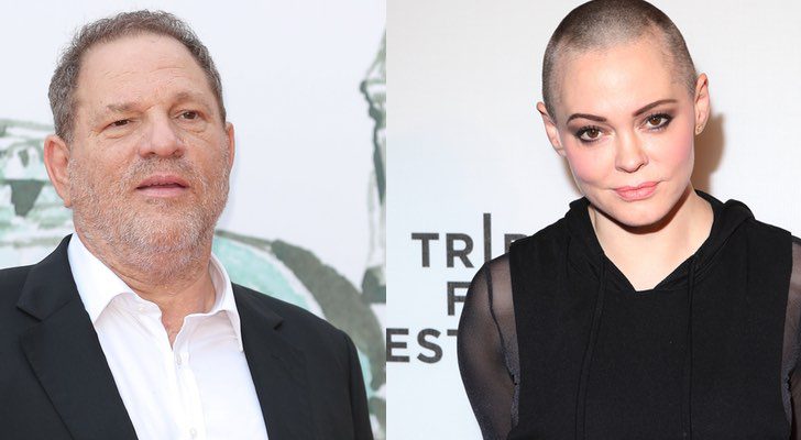 Rose Mcgowan y Harvey Weinstein