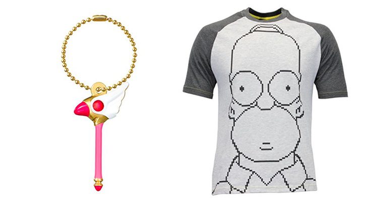 Llavero de 'Sakura, cazadora de cartas' y Pijama de hombre de 'Los Simpson'