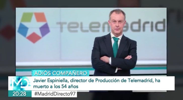Imagen de Javier Espiniella en el vídeo homenaje emitido en 'Madrid Directo'