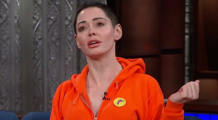 Rose McGowan y Ronan Farrow