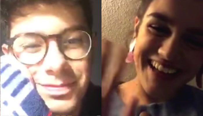 Alfred y Amaia de 'Ot 2017' se saludan en su primer directo juntos