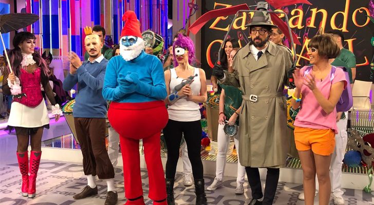 Ana Morgade, Quique Peinado, Frank Blanco, Nene, Anna Simon, Cristina Pedroche en &#39;Zapeando&#39;