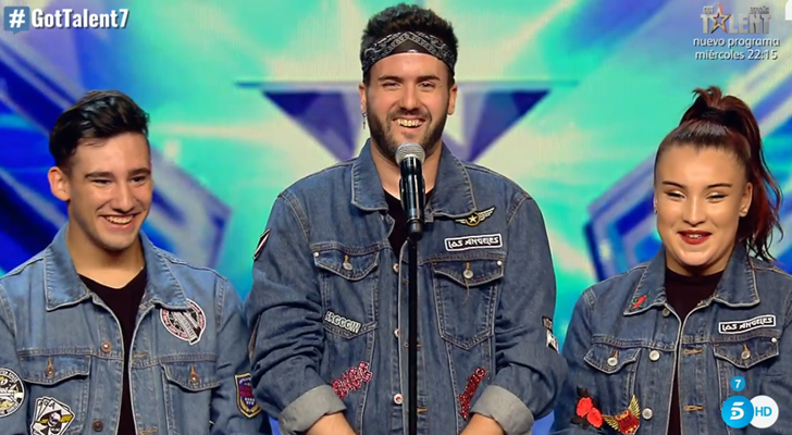 Kevin y dos componentes más de Bandix en 'Got Talent España'
