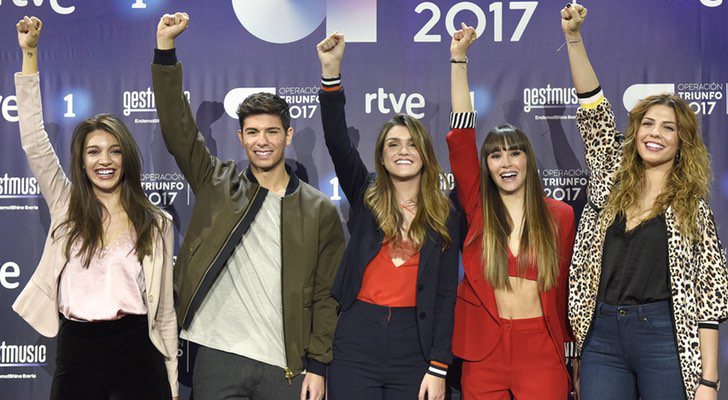 Los cinco finalistas de &#39;OT 2017&#39;