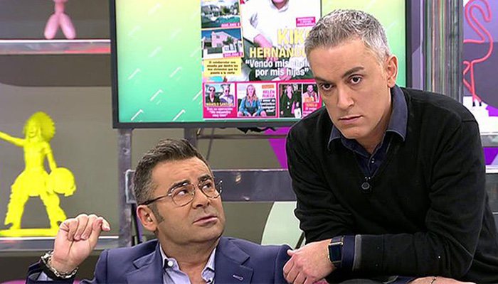 Kiko Hernández junto a Jorge Javier Vázquez en 'Sálvame'