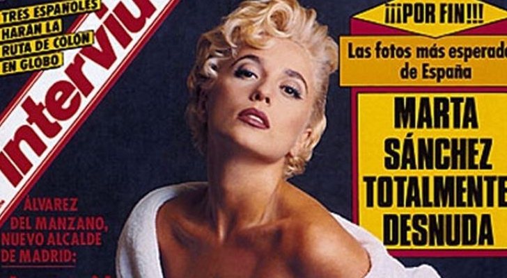 Marta Sánchez, portada de Interviú