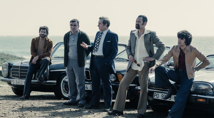 Parte del elenco de 'Fariña'