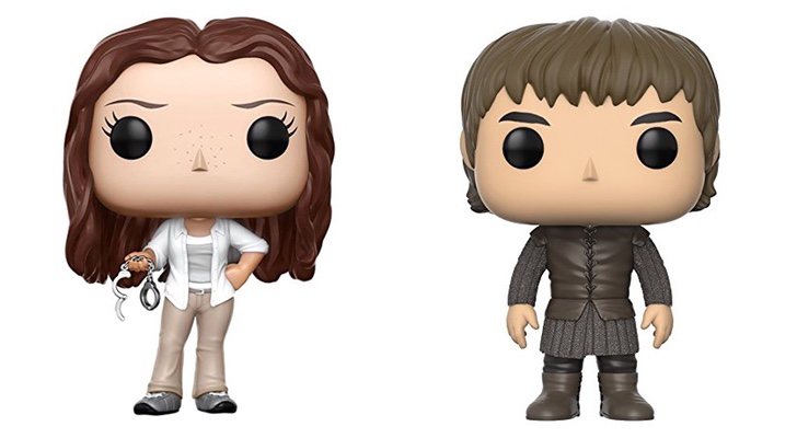 Funko de Kate Austen de 'Perdidos' y funko de Bran Stark de 'Juego de Tronos'
