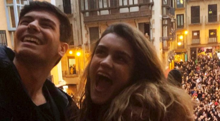 Amaia Romero y Alfred García en Pamplona