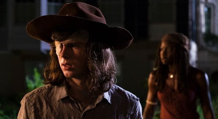 Chandler Riggs como Carl en 'The Walking Dead'