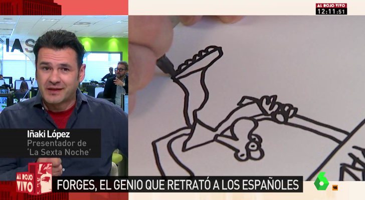 Iñaki López habla en 'Al Rojo Vivo' sobre la "entrevista" a Forges en 'laSexta noche'