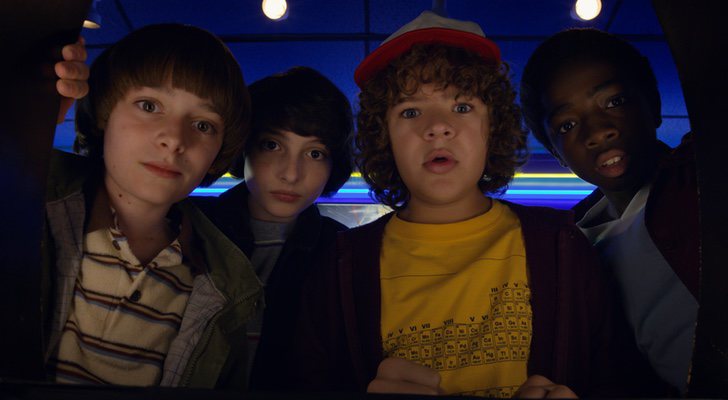 Dustin, Lucas, Mike y Will en &#39;Stranger Things&#39;
