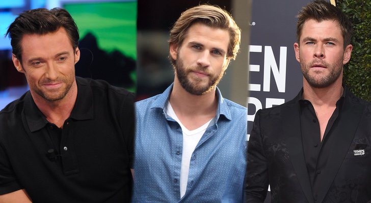 Hugh Jackman, Liam Hemsworth y Chris Hemsworth