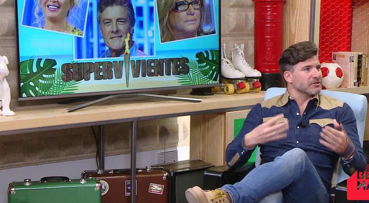 Toño Sanchís en el plató de Radioset