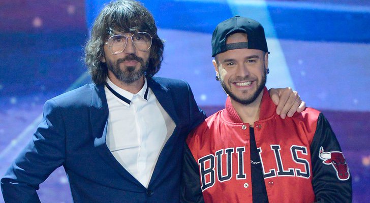 Adrián Rodríguez junto a Santi Millán en la semifinal de 'Got Talent España'